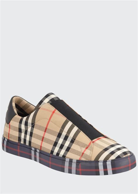 burberry slip on sneakers men